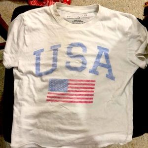 FIFTH SUN,X SMALL WOMENS USA T-SHIRT, 100% cotton, WHITE, IN GOOD CONDITION
